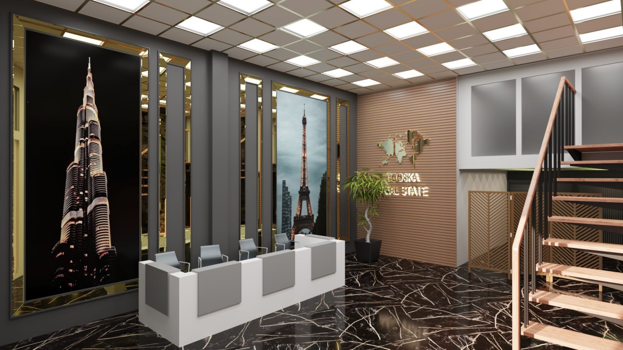 طراحی دفتر کار استارتاپ